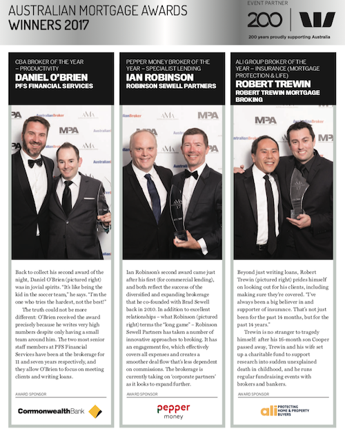 Australian Mortgage Awards 2017